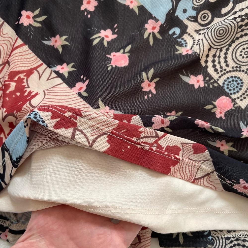 Floral Patchwork Mixed Pattern Boho Fairycore Dre… - image 2